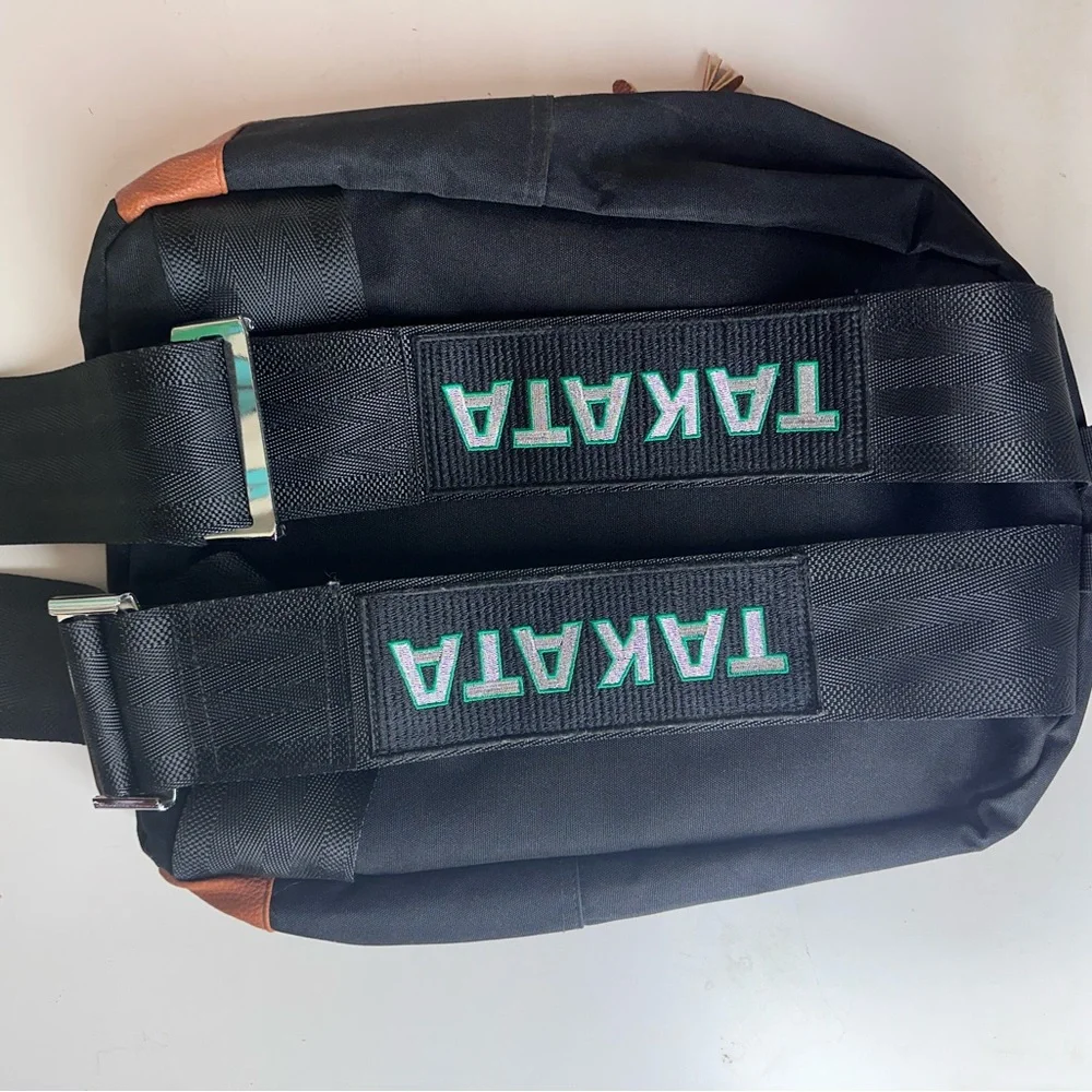 Tamara x Bride Black Strap Seatbelt Racing‎ Backpack